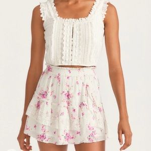 Agnessa Mini Skirt Loveshackfancy